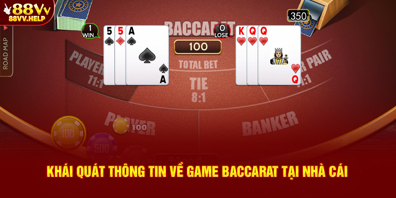 Khái quát thông tin về game baccarat tại nhà cái